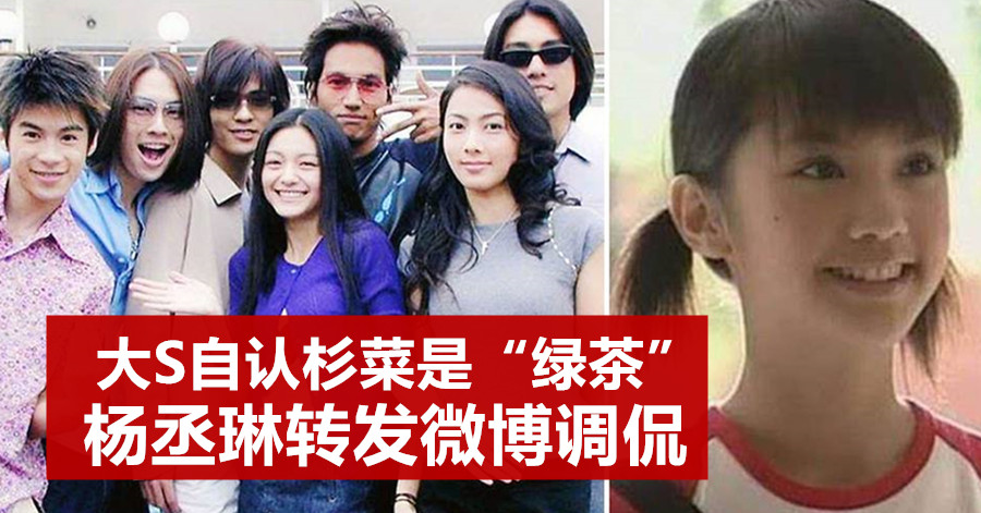 大S自认杉菜是“绿茶” 杨丞琳转发微博调侃