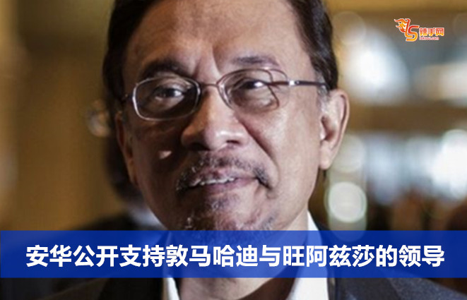 安华公开支持敦马哈迪与旺阿兹莎的领导