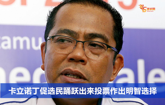 卡立诺丁促选民踊跃出来投票作出明智选择