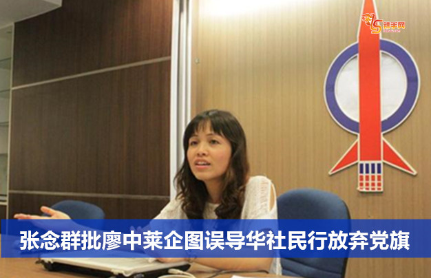 张念群批廖中莱企图误导华社民行放弃党旗