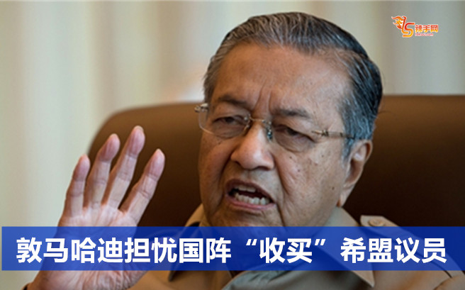 敦马哈迪担忧国阵“收买”希盟议员
