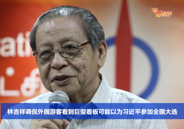 林吉祥调侃外国游客看到巨型看板可能以为习近平参加全国大选