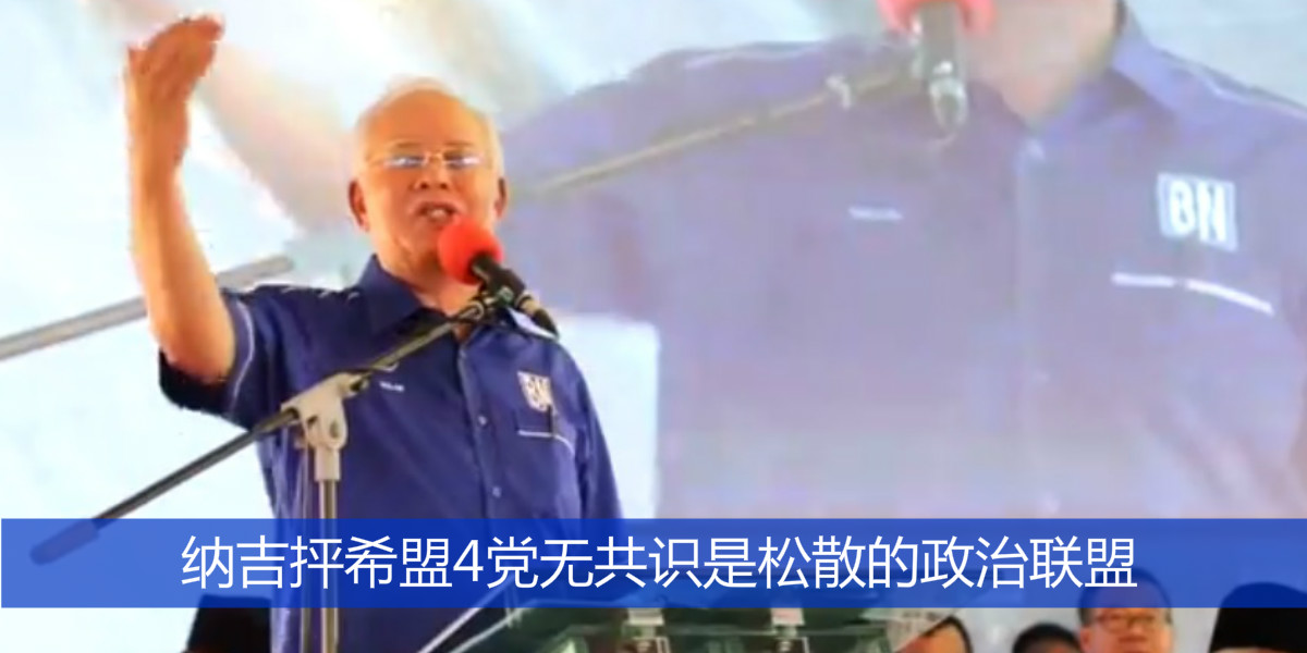 纳吉抨希盟4党无共识是松散的政治联盟