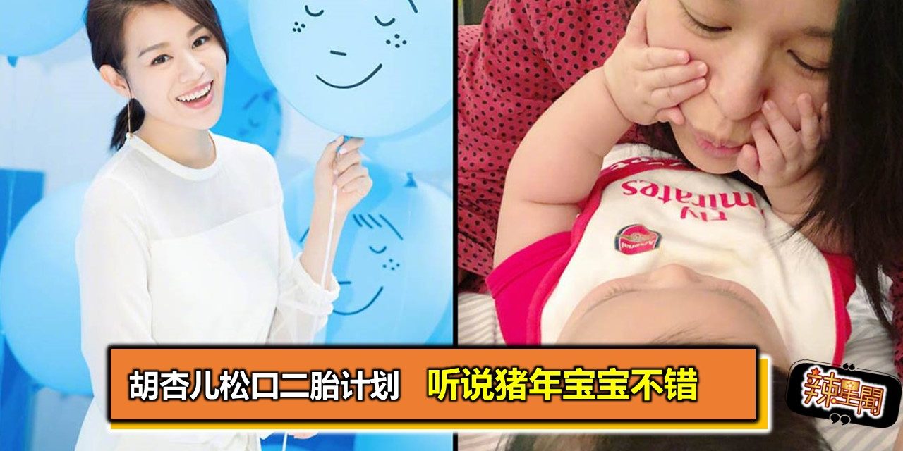 胡杏儿松口二胎计划 听说猪年宝宝不错