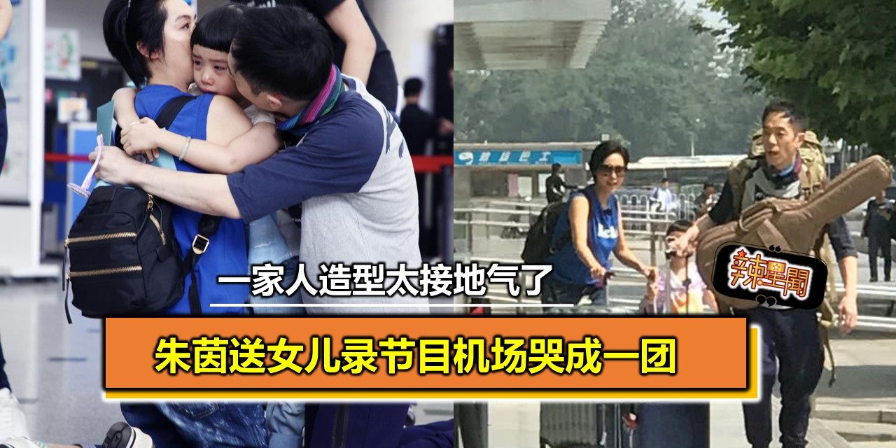 朱茵送女儿录节目机场哭成一团