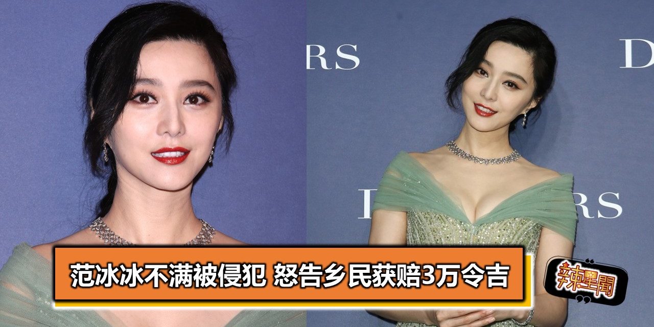 范冰冰不满被侵犯 怒告乡民获赔3万令吉