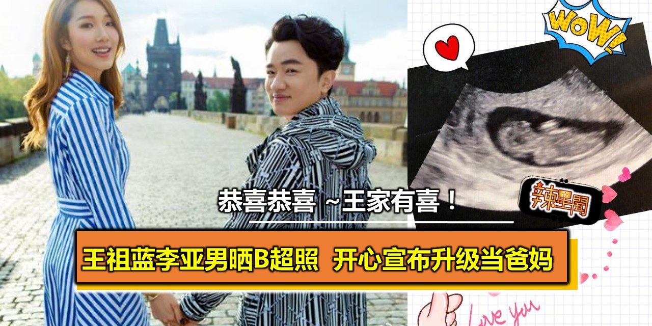 王家有喜！王祖蓝李亚男晒B超照宣布升级当爸妈
