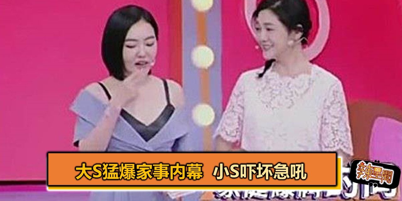 大S猛爆家事内幕  小S吓坏急吼
