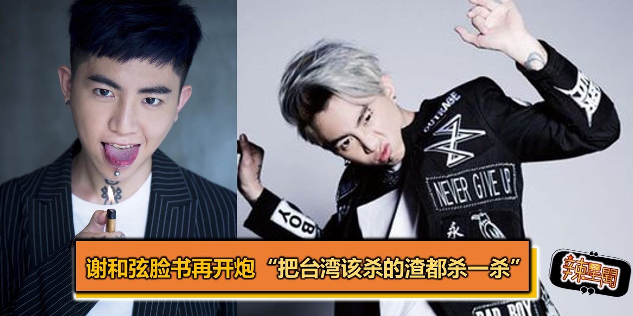 谢和弦脸书再开炮 “把台湾该杀的渣都杀一杀”