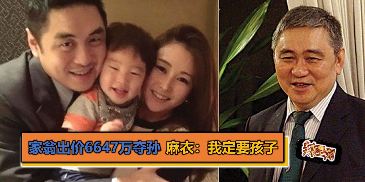 曝家翁出价6647万夺孙 麻衣失联：我定要孩子