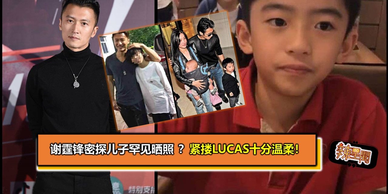 谢霆锋密探儿子罕见晒照 紧搂Lucas十分温柔！