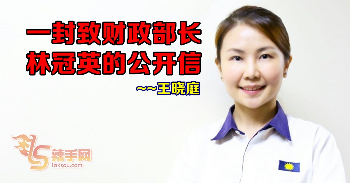 一封致财政部长林冠英的公开信