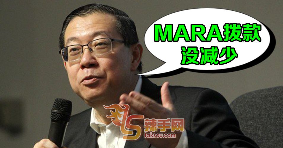 林冠英：MARA拨款没有减少