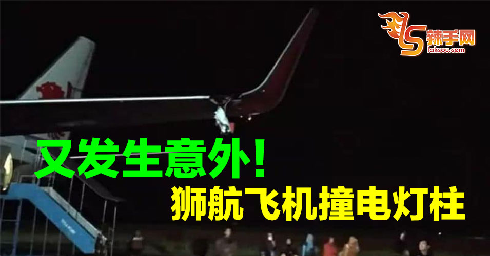 狮航客机撞电灯柱