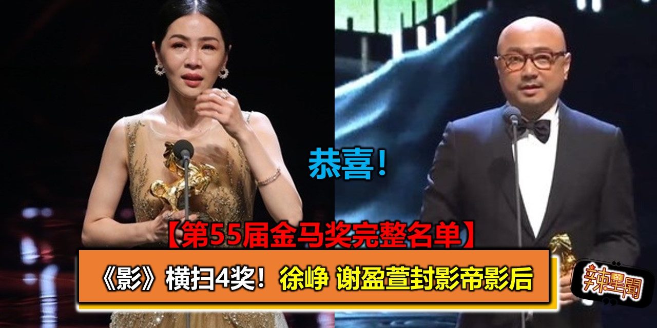 恭喜！《影》横扫4奖！徐峥 谢盈萱封影帝影后
