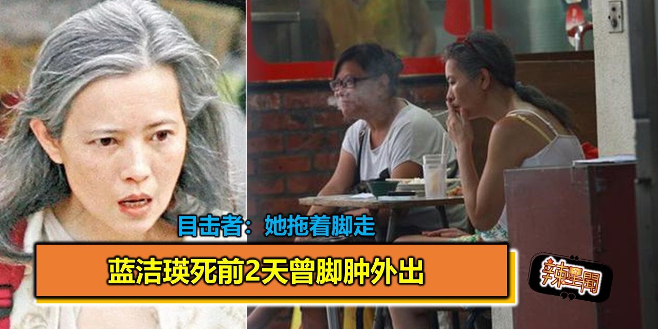 蓝洁瑛死前2天曾脚肿外出 目击者：她拖着脚走