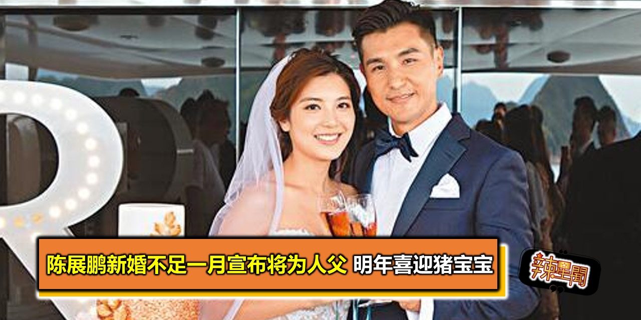 陈展鹏新婚不足一月宣布将为人父 明年喜迎猪宝宝