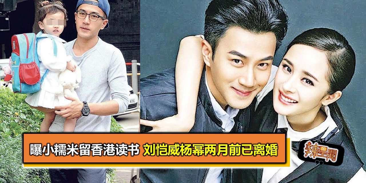 曝小糯米留香港读书 刘恺威杨幂两月前已离婚
