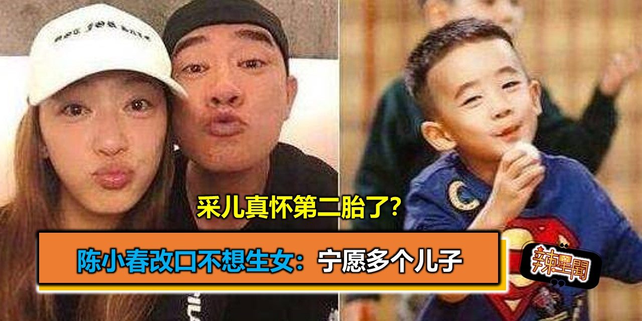 采儿真怀了？陈小春改口不想生女：宁愿多个儿子