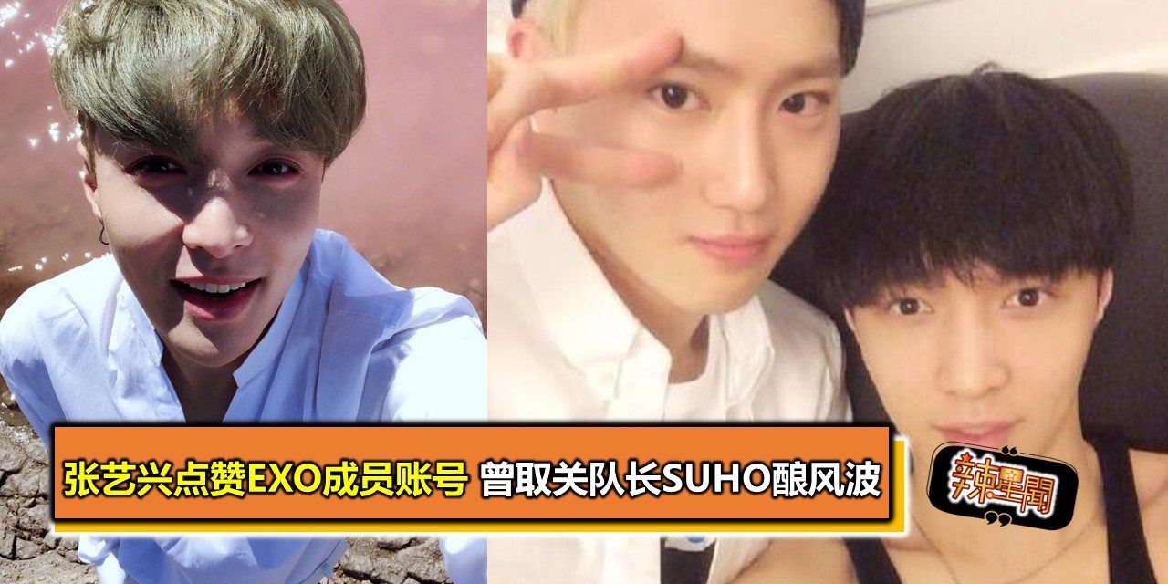 张艺兴点赞EXO成员账号 曾取关队长SUHO酿风波