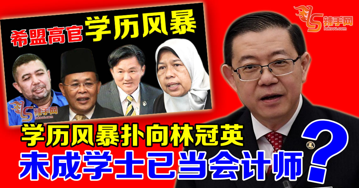 1984年取得学位前已成会计师？林冠英专业资格遭质疑