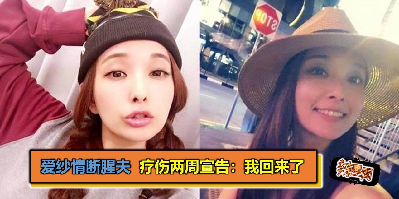 爱纱情断腥夫　疗伤两周宣告：我回来了