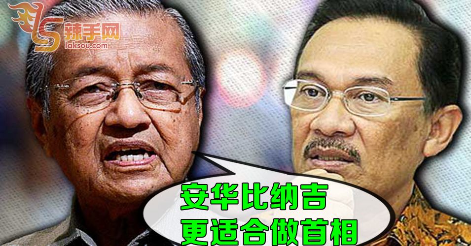 马哈迪：首相人选  安华更适合