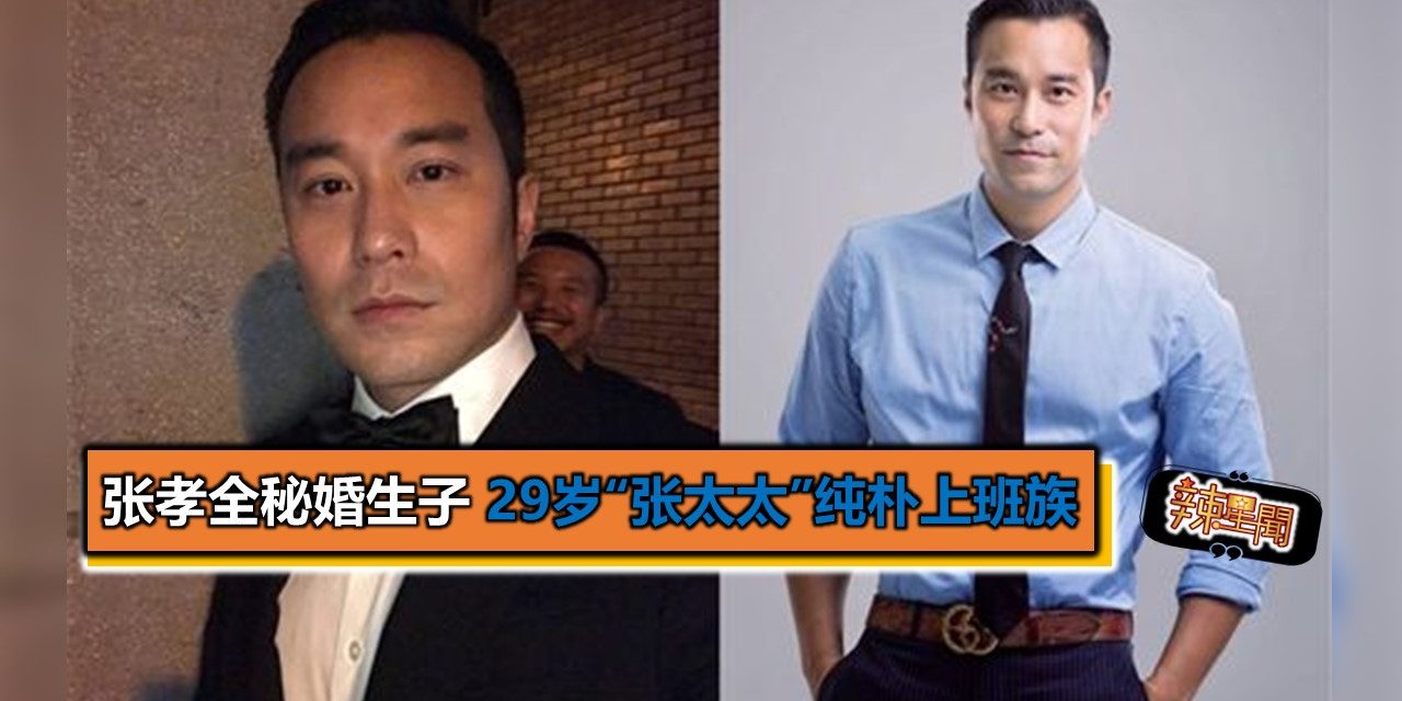 张孝全秘婚生子 29岁“张太太”纯朴上班族 - 辣手网