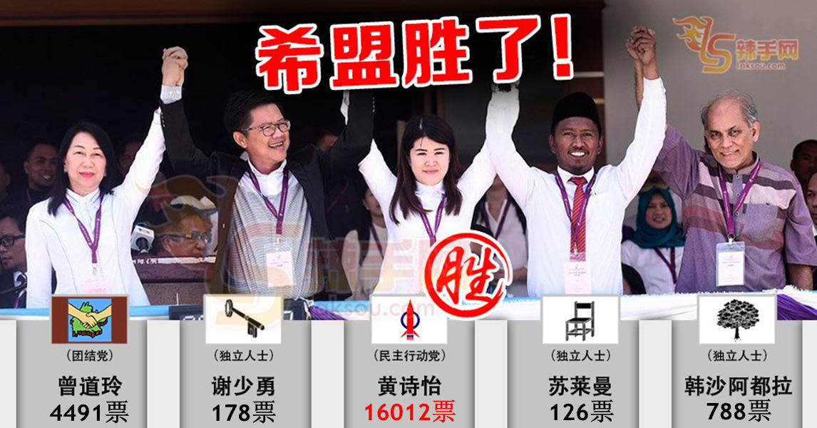 【山打根补选】希盟扳回一城  黄诗怡成功守土！