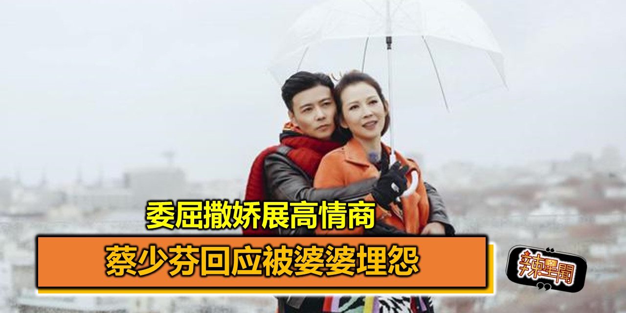 蔡少芬回应被婆婆埋怨 委屈撒娇展高情商