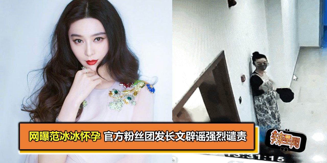 网曝范冰冰怀孕 官方粉丝团发长文辟谣强烈谴责