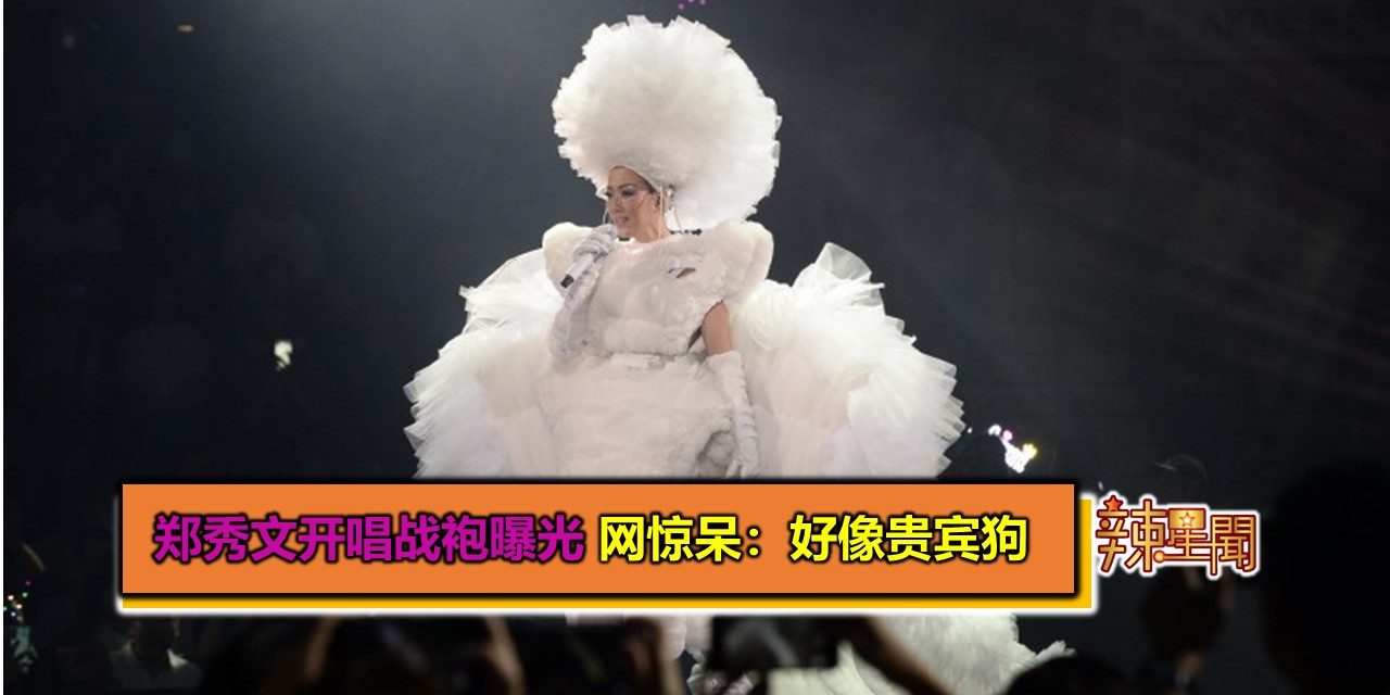 郑秀文开唱战袍曝光 网惊呆：好像贵宾狗
