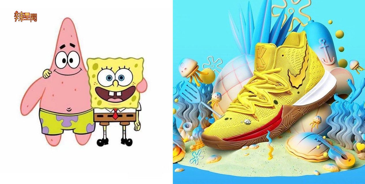 超人气动画《海绵宝宝》和Nike联名推出鞋款