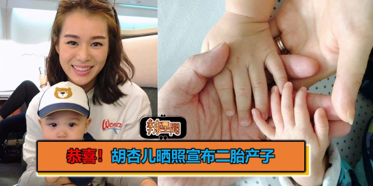 恭喜！胡杏儿晒照宣布二胎产子