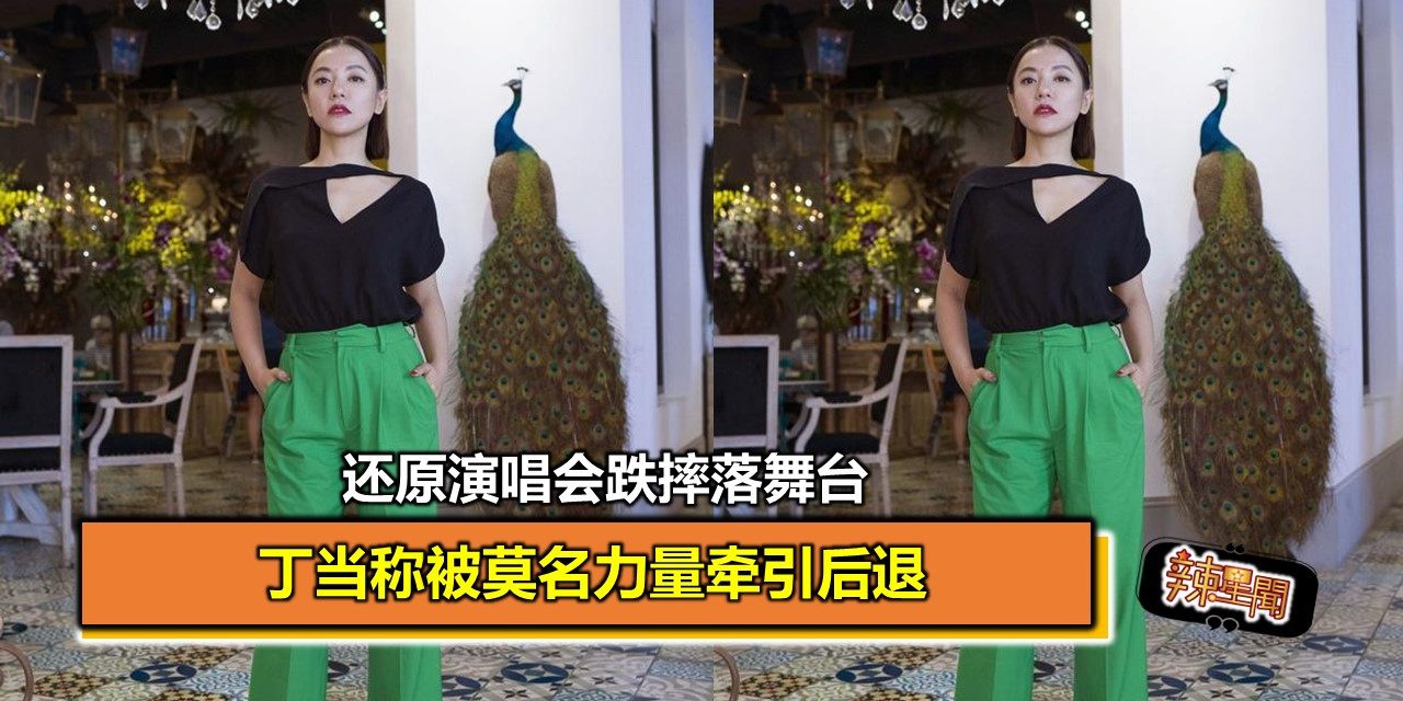 丁当还原演唱会摔落舞台 称被莫名力量牵引后退