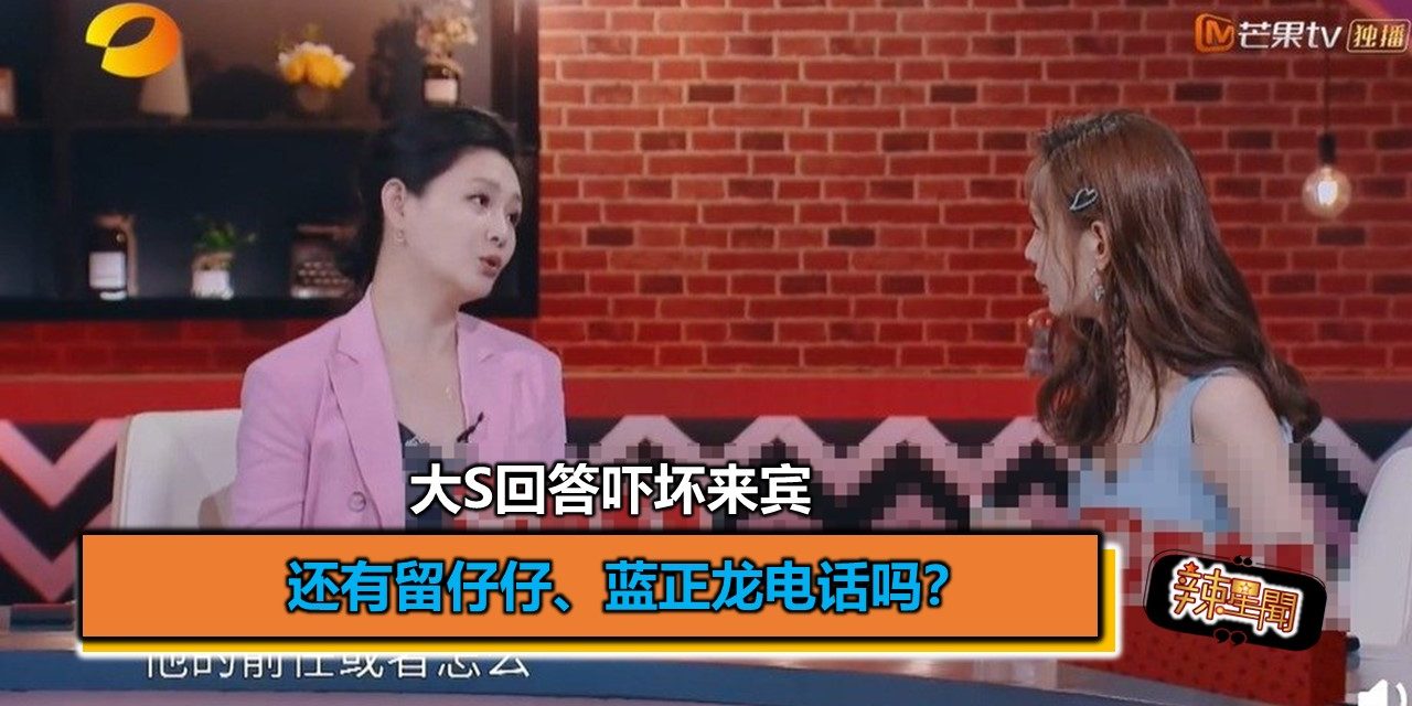 还有留仔仔、蓝正龙电话吗？大S回答吓坏来宾
