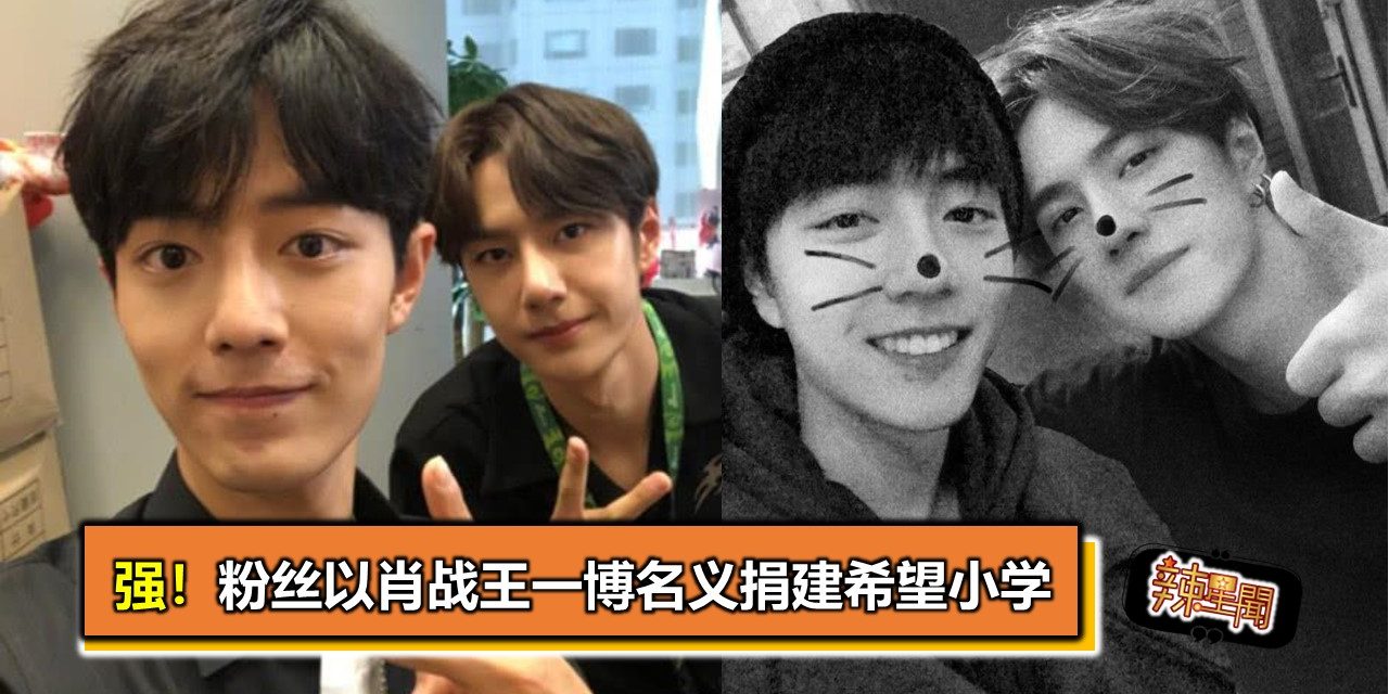 强！粉丝以肖战王一博名义捐建希望小学