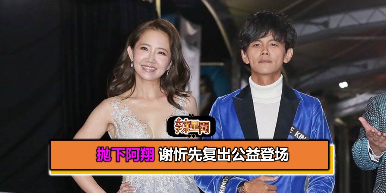 抛下阿翔 谢忻先复出公益登场