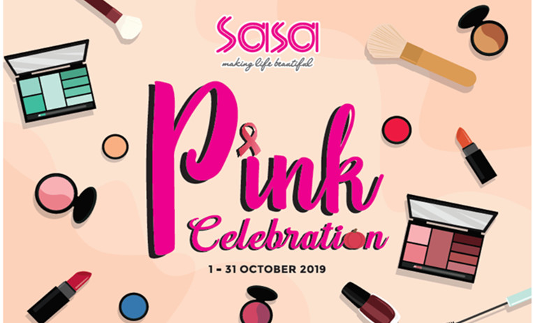 Sasa Pink Celebration促销活动 美妆护肤高达70%折扣