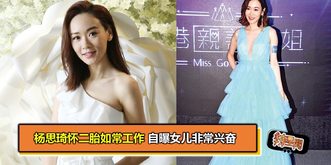 杨思琦怀二胎如常工作 自曝女儿非常兴奋