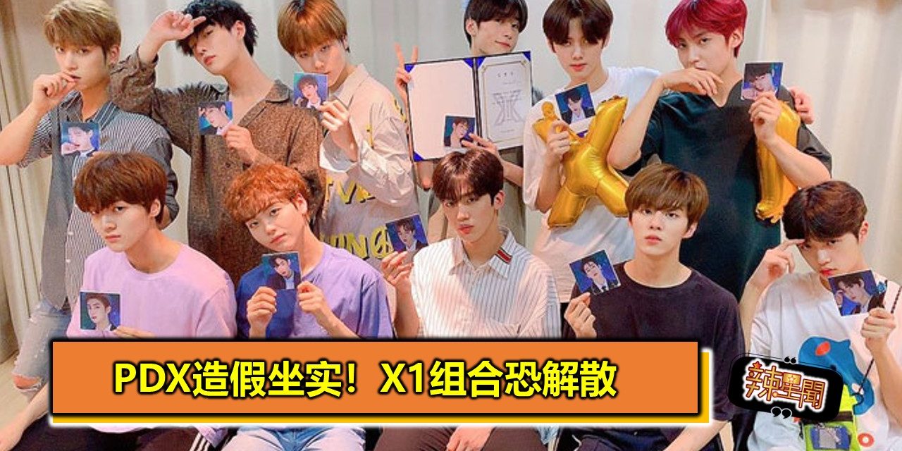 PDX造假坐实！X1组合恐解散