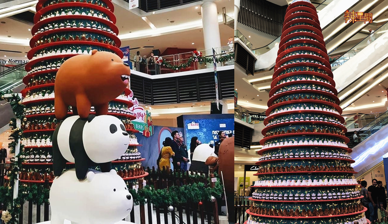 城中最多We Bare Bears圣诞树 系列精彩活动等你参与