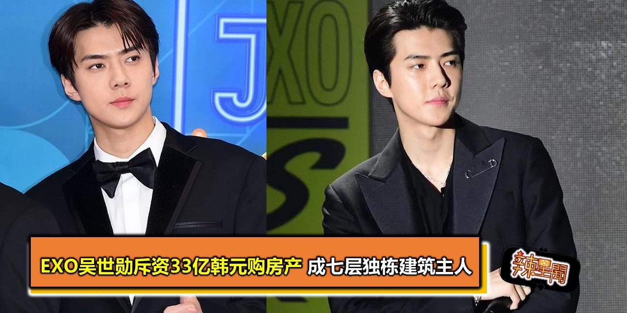 EXO吴世勋斥资33亿韩元购房产 成七层独栋建筑主人