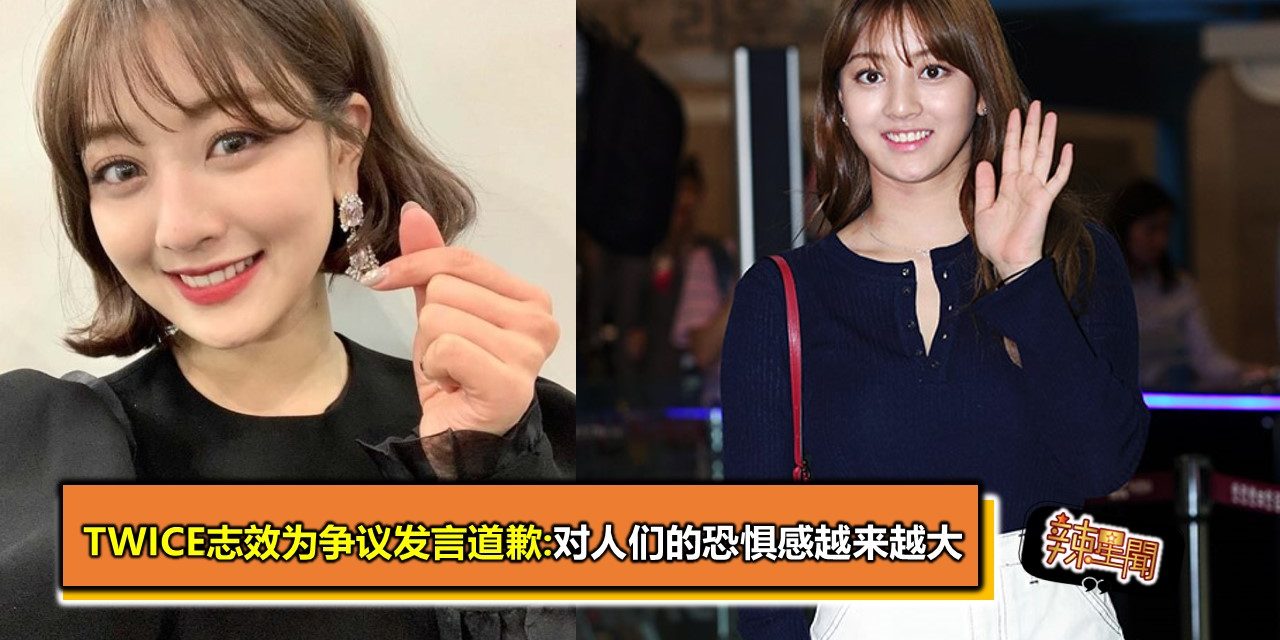 TWICE志效为争议发言道歉:对人们的恐惧感越来越大