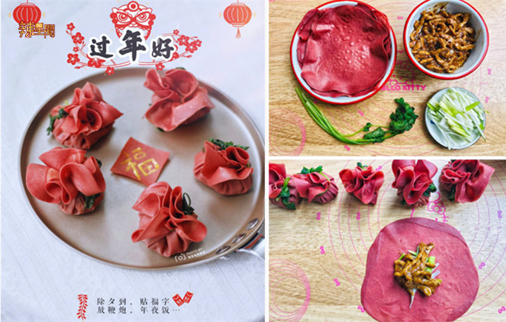 年夜饭上的小惊喜“玫瑰福袋”喜庆十足