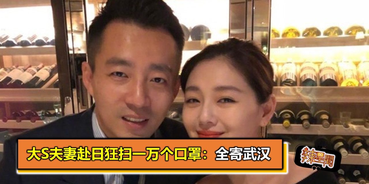 大S夫妻赴日狂扫一万个口罩：全寄武汉