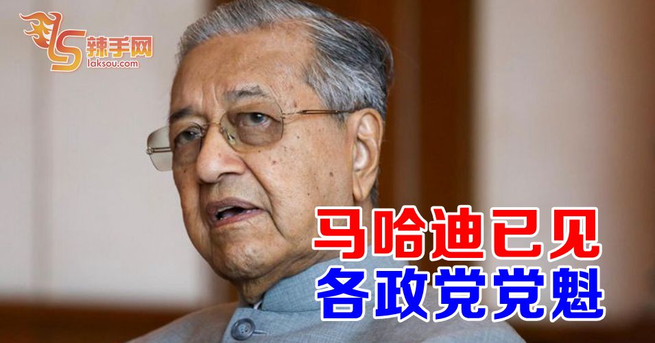 马哈迪已见各政党党魁