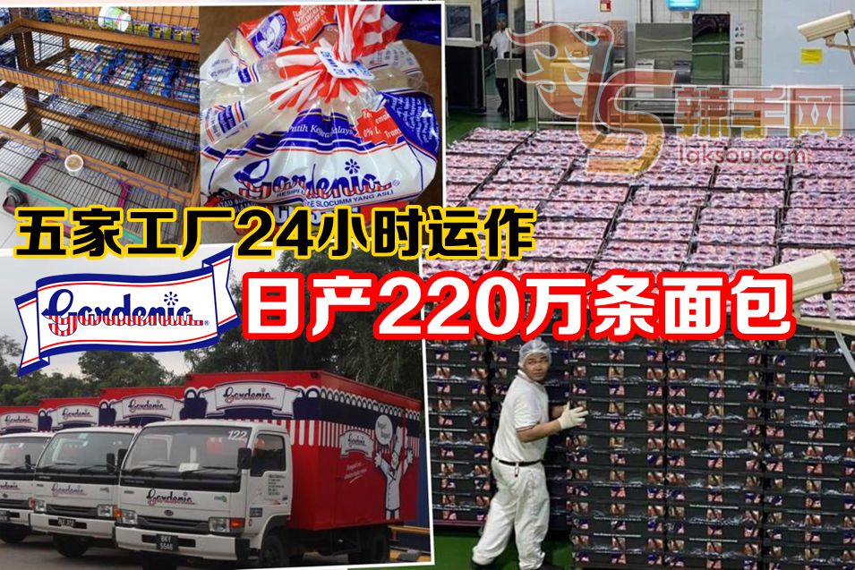 Gardenia日产220万条麵包！