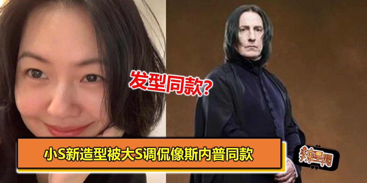 小S新造型被大S调侃像斯内普同款