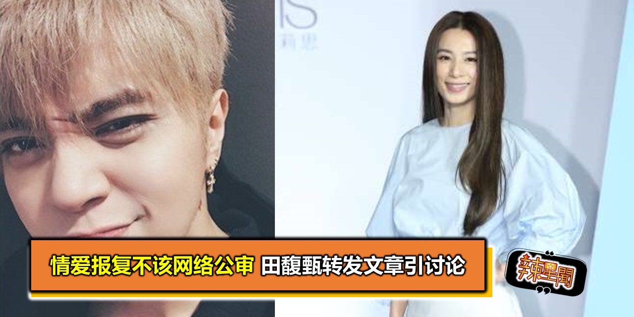 情爱报复不该网络公审 田馥甄转发文章引讨论